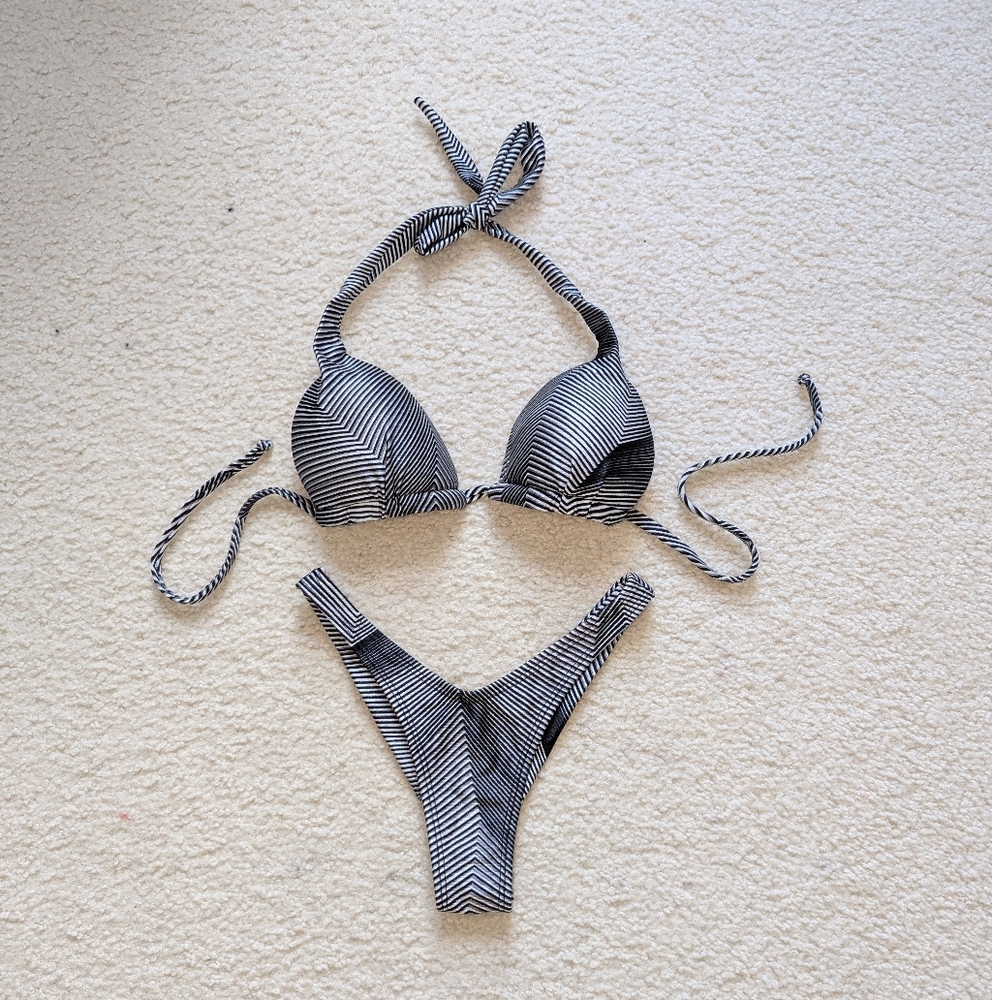 Brazilian Striped Bikini - size S/P
